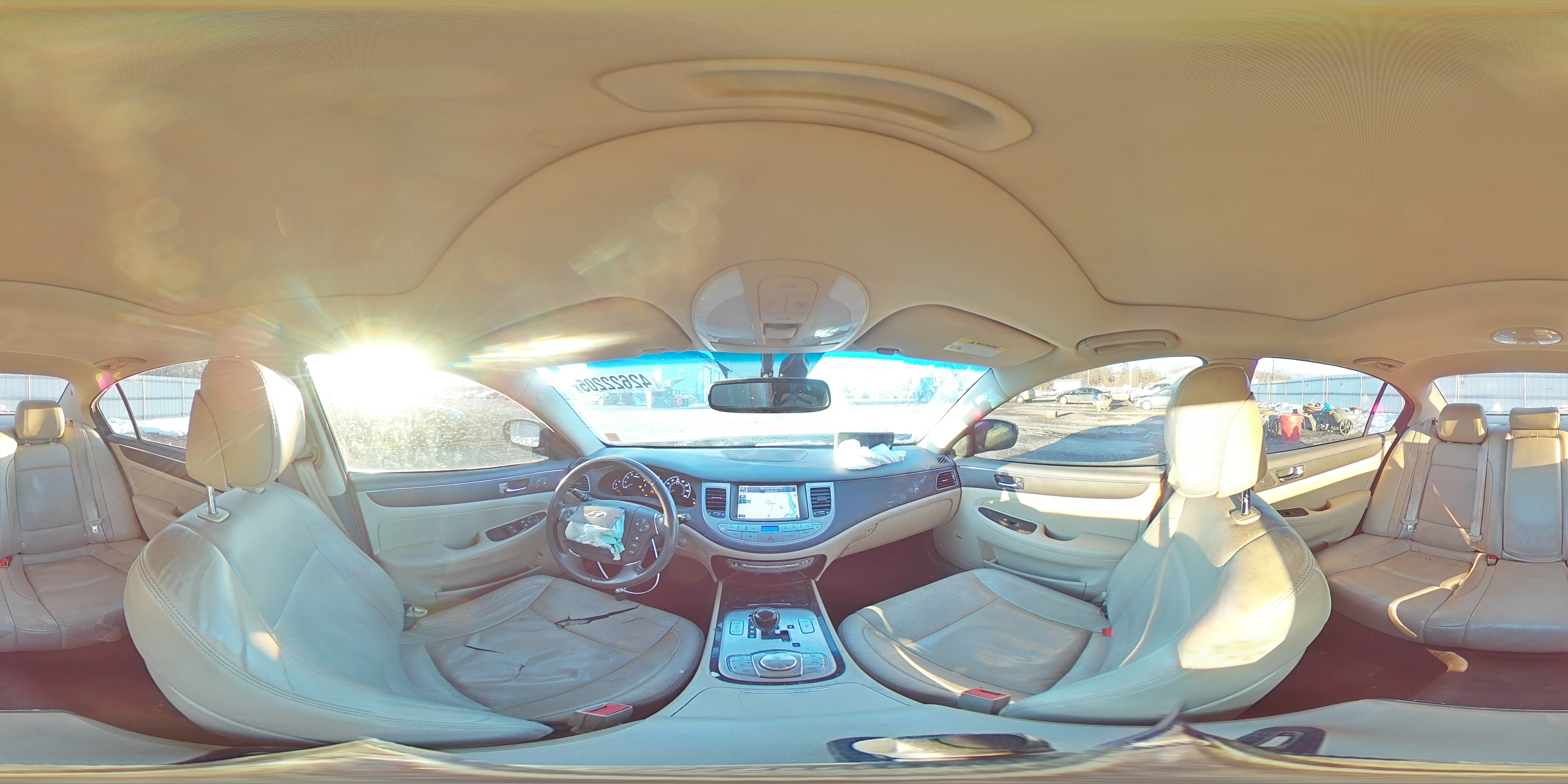 2011 Hyundai Genesis VIN KMHGC4DE1BU120822 Copart auction photo, front end damage thumbnail 13