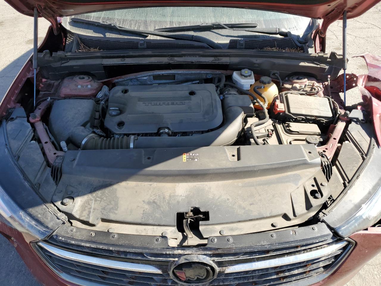 2021 Buick Envision VIN LRBAZLR44MD099985 Copart auction photo, front end / side damage thumbnail 11