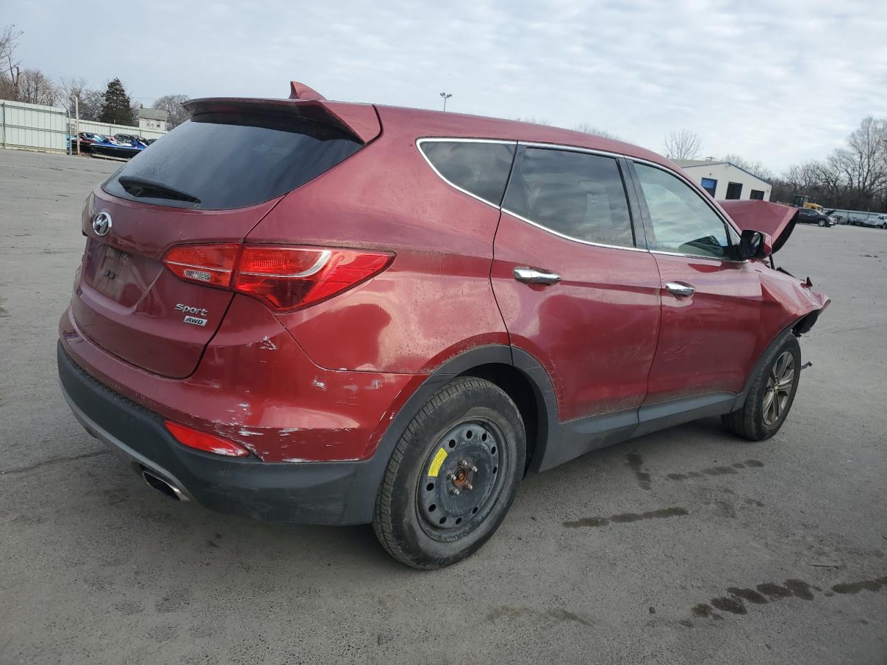 2014 Hyundai Santa Fe VIN 5XYZTDLB5EG198319 Copart auction photo, front end damage thumbnail 3