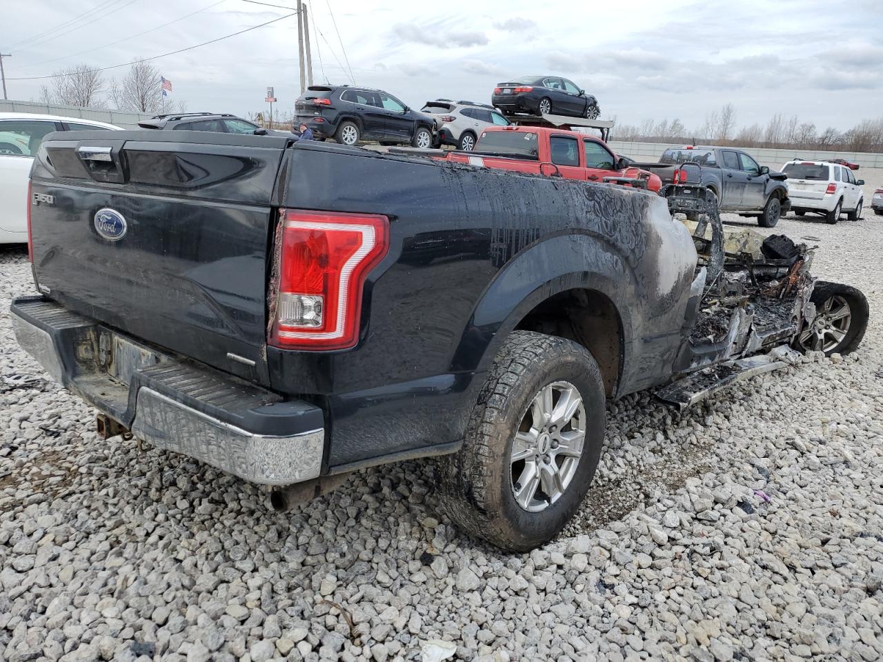 2016 Ford F-150 VIN 1FTFW1EF4GFB14151 Copart auction photo, burn damage thumbnail 3