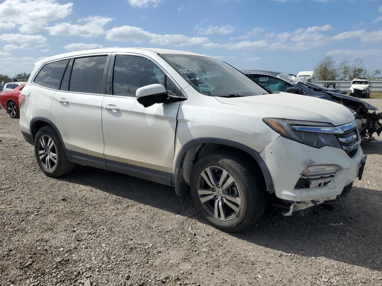 2018 Honda Pilot VIN 5FNYF5H44JB011074 Copart auction photo, front end / rear end damage thumbnail 4