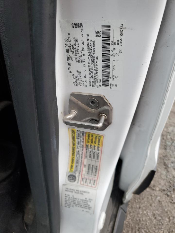 2014 Ford Transit VIN NM0LS7E73E1171989 Copart auction photo, all over damage thumbnail 12