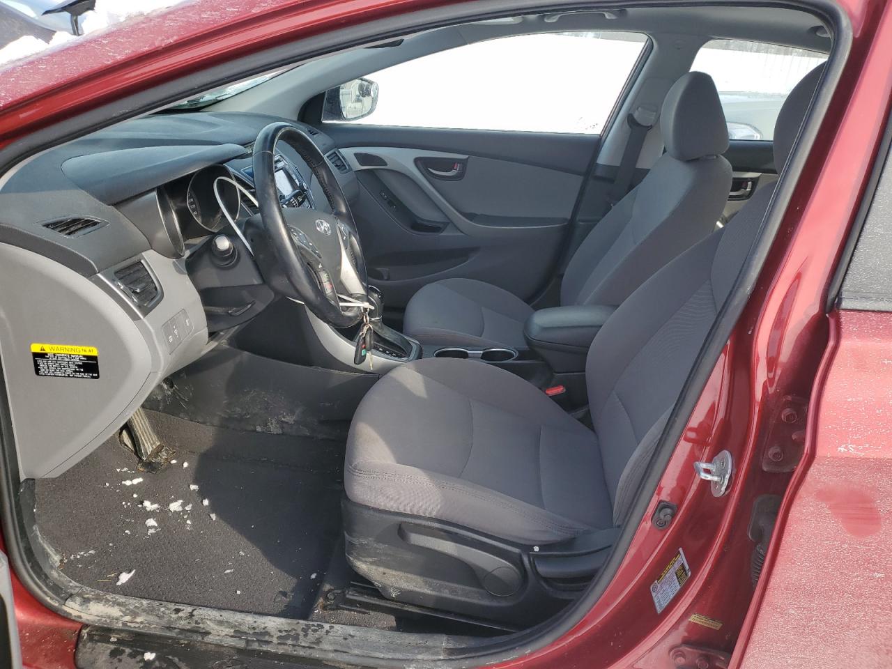 2014 Hyundai Elantra VIN 5NPDH4AE1EH486002 Copart auction photo, front end damage thumbnail 7