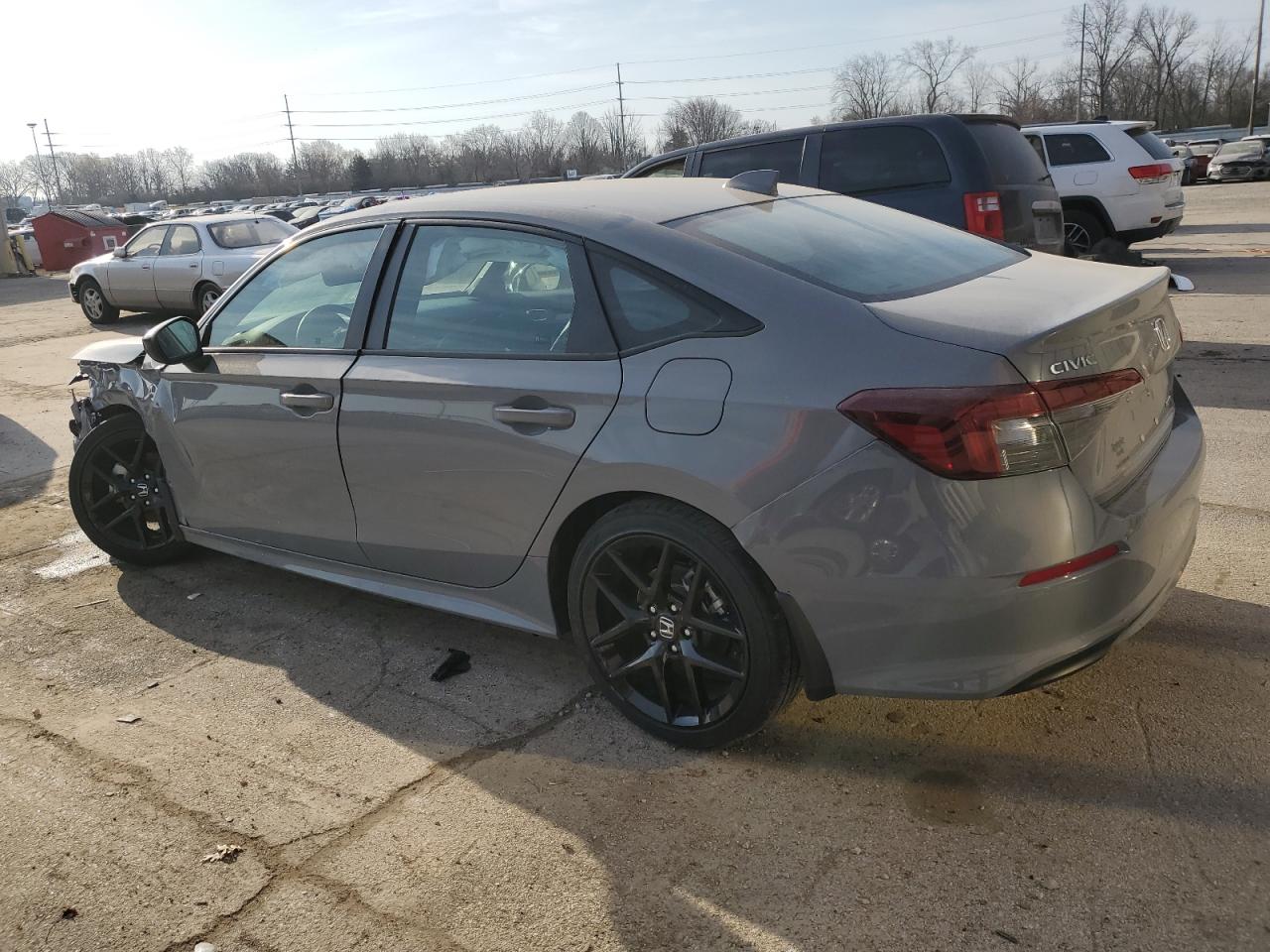 2025 Honda Civic VIN 2HGFE4F89SH313144 Copart auction photo, front end / side damage thumbnail 2