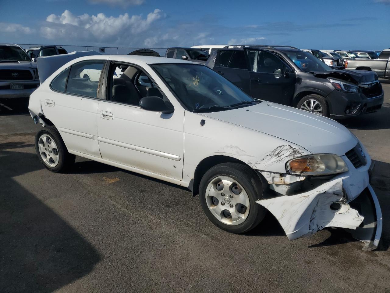 2005 Nissan Sentra VIN 3N1CB51D35L512984 Copart auction photo, rear end / front end damage thumbnail 4