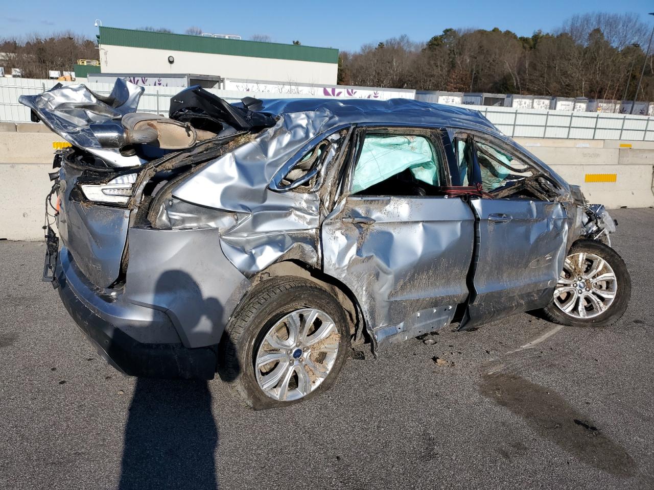 2022 Ford Edge VIN 2FMPK4K99NBB04340 Copart auction photo, rollover / all over damage thumbnail 3