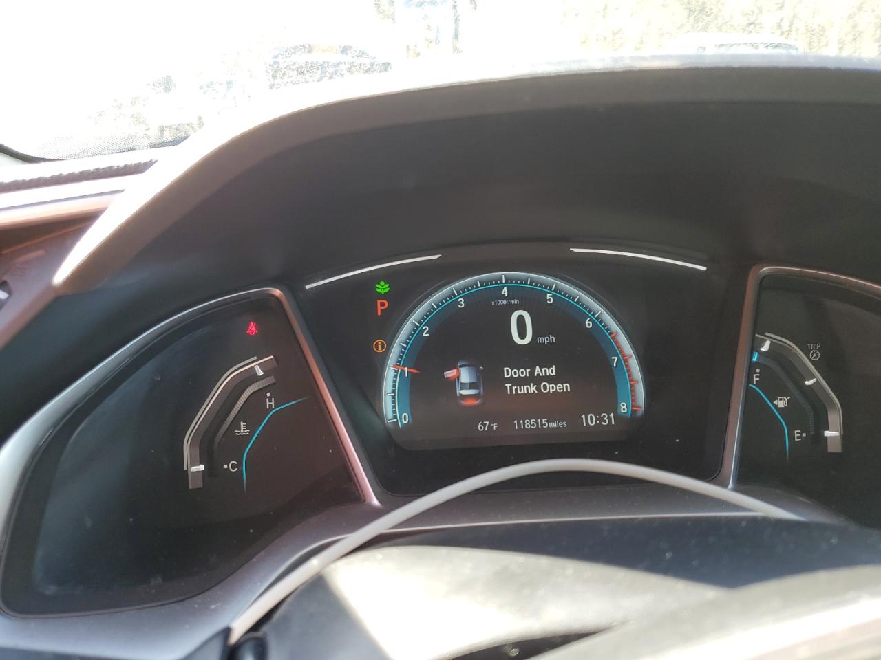 2017 Honda Civic VIN 19XFC1F70HE009361 Copart auction photo, front end damage thumbnail 9