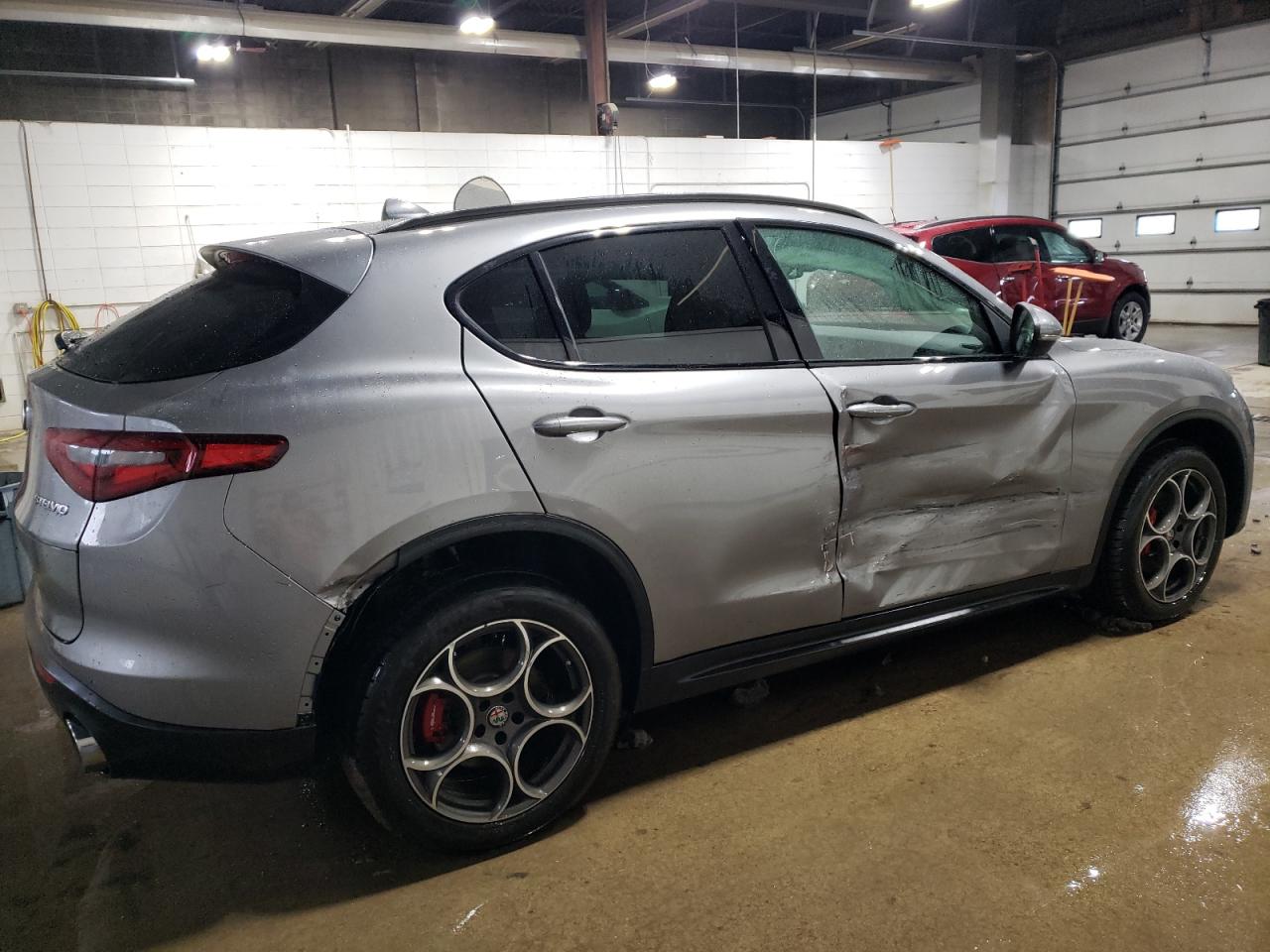 2018 Alfa Romeo Stelvio VIN ZASFAKPN1J7B89911 Copart auction photo, all over damage thumbnail 3