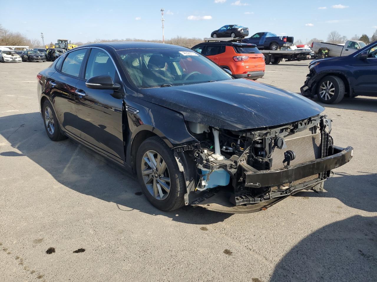 2019 KIA Optima VIN 5XXGT4L33KG284406 Copart auction photo, front end damage thumbnail 4