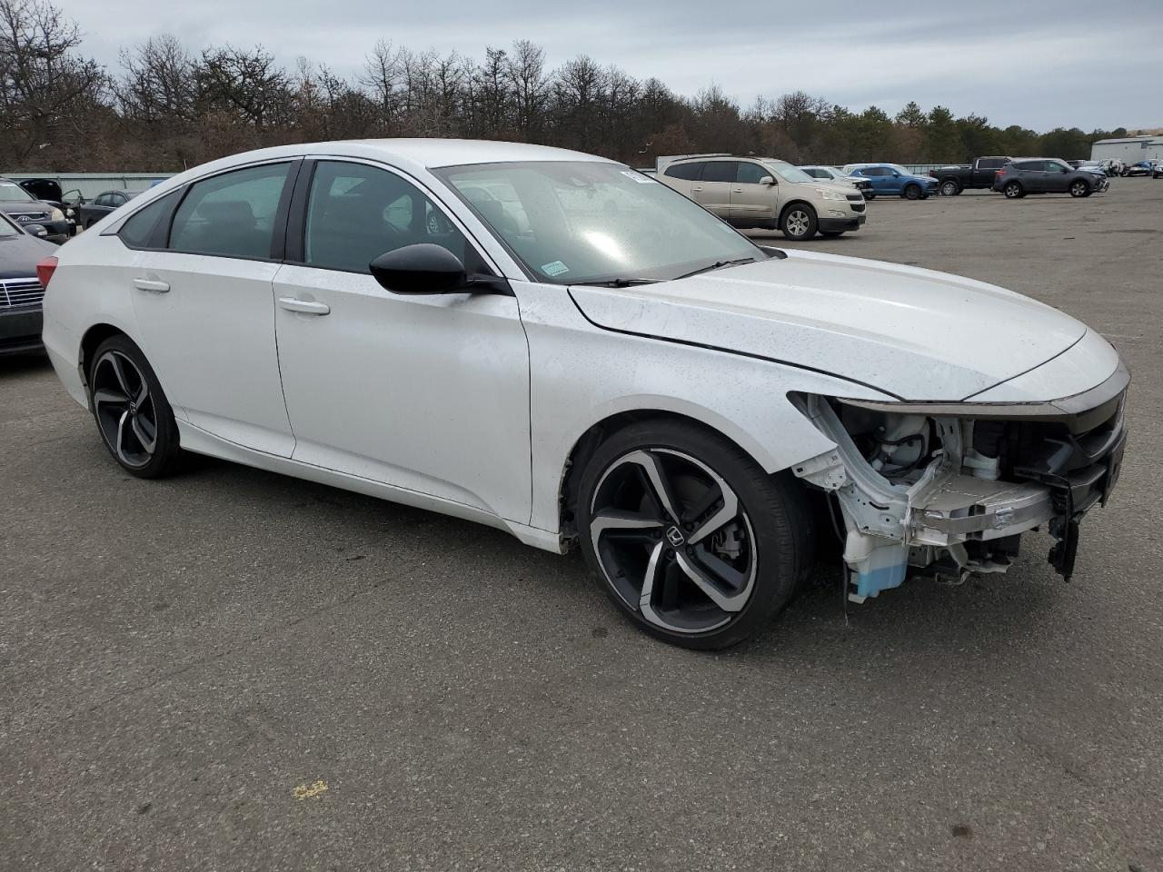 2021 Honda Accord VIN 1HGCV1F39MA052900 Copart auction photo, side / front end damage thumbnail 4