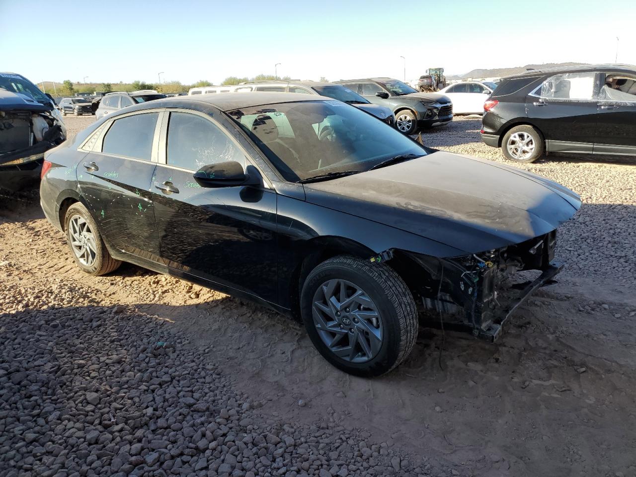 2024 Hyundai Elantra VIN KMHLM4DG7RU807035 Copart auction photo, front end damage thumbnail 4
