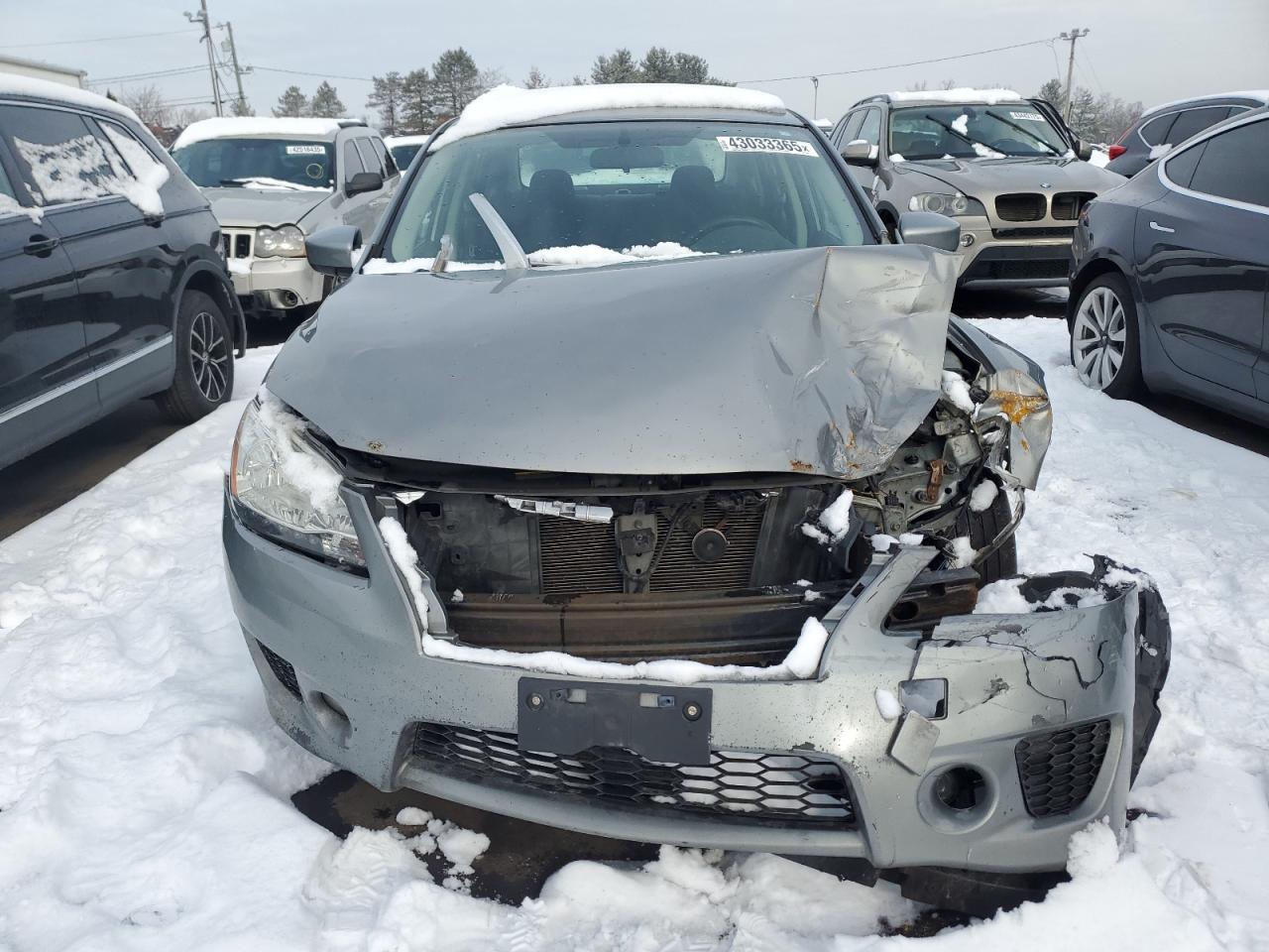 2014 Nissan Sentra VIN 3N1AB7AP6EL638270 Copart auction photo, front end damage thumbnail 5