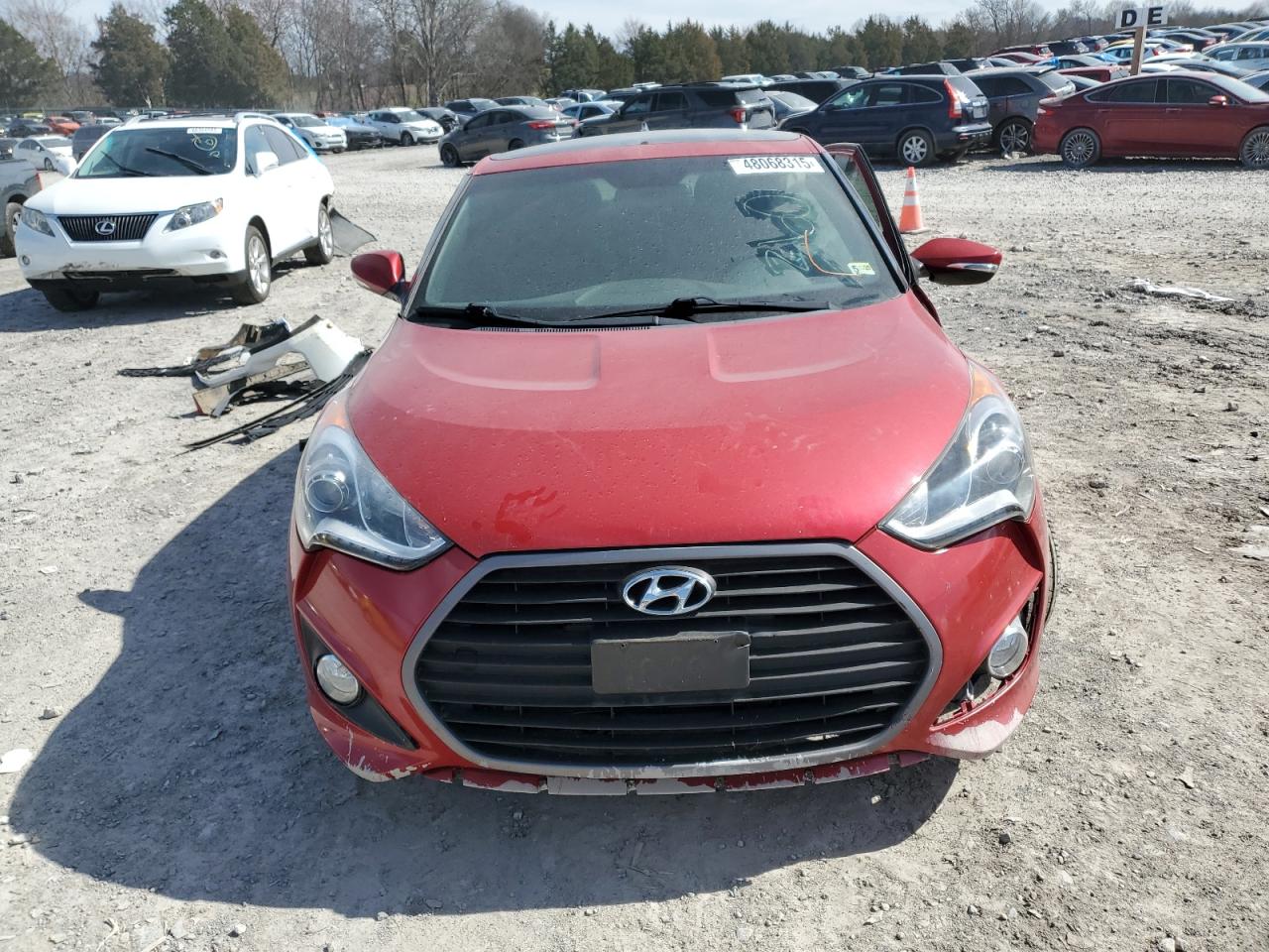 2016 Hyundai Veloster VIN KMHTC6AE7GU260427 Copart auction photo, side damage thumbnail 5