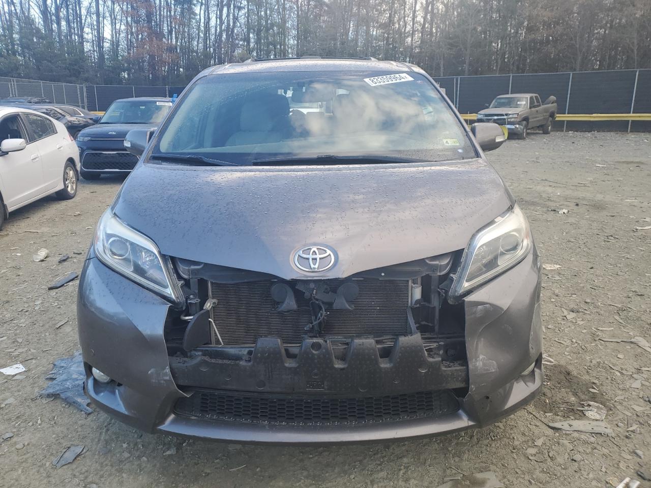 2015 Toyota Sienna VIN 5TDDK3DC4FS112856 Copart auction photo, rear end / front end damage thumbnail 5