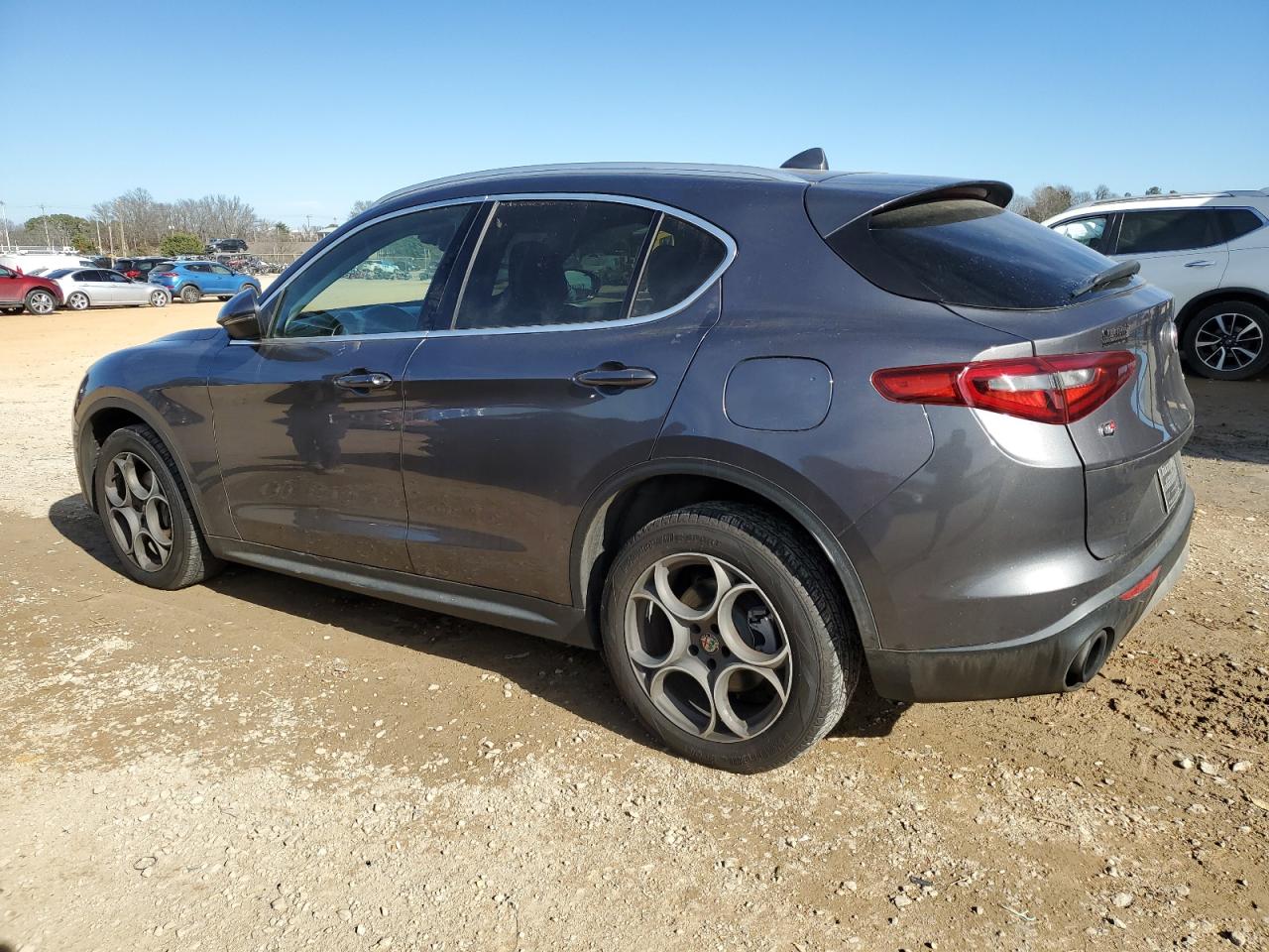 2018 Alfa Romeo Stelvio VIN ZASFAKAN7J7B59515 Copart auction photo, side damage thumbnail 2