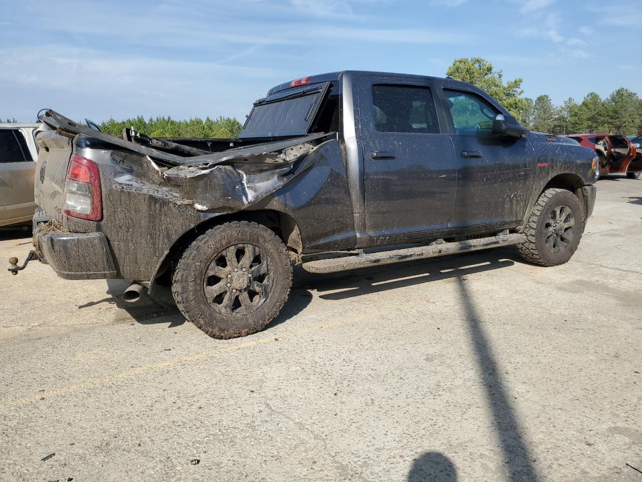 2019 Dodge RAM VIN 3C6UR5DL1KG666959 Copart auction photo, rear end damage thumbnail 4