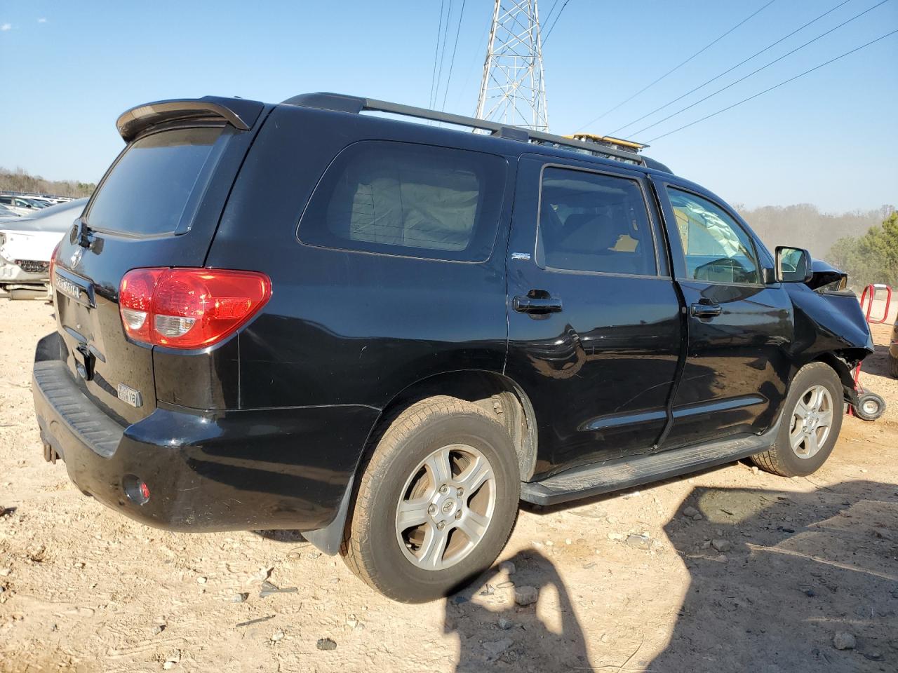 2011 Toyota Sequoia VIN 5TDBY5G11BS045249 Copart auction photo, front end / rear end damage thumbnail 3