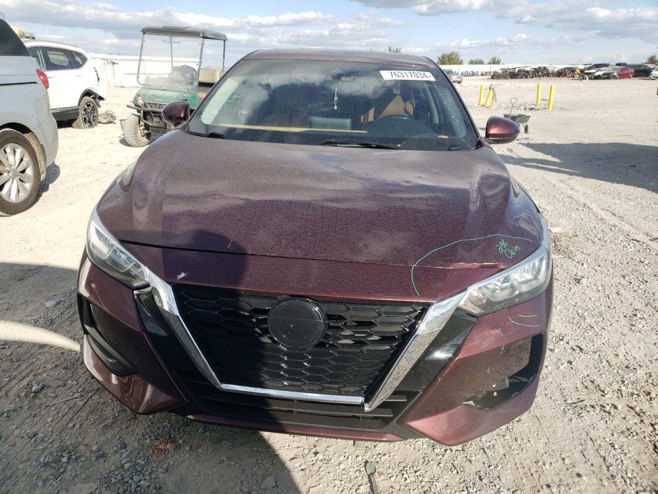 2021 Nissan Sentra VIN 3N1AB8CV0MY318106 Copart auction photo, hail damage thumbnail 5