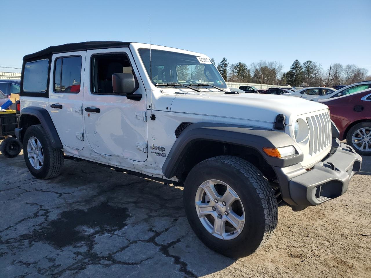 2018 Jeep Wrangler VIN 1C4HJXDG4JW275157 Copart auction photo, side damage thumbnail 4