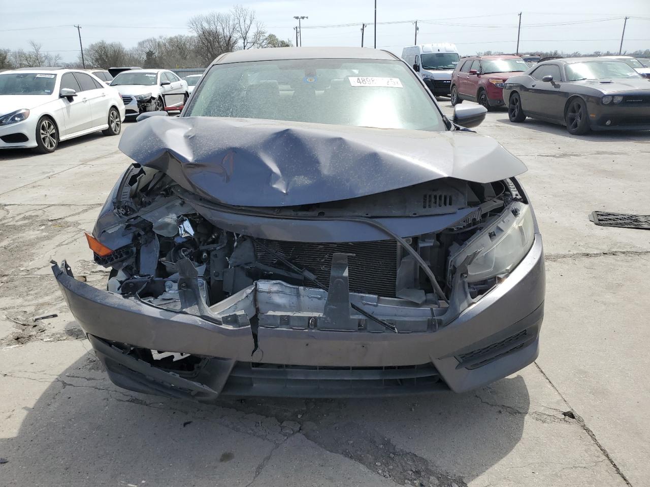 2018 Honda Civic VIN 2HGFC2F57JH564095 Copart auction photo, front end / hail damage thumbnail 5