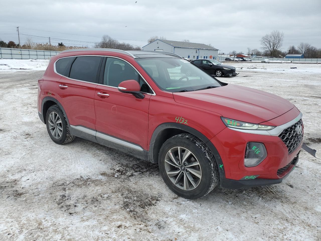2020 Hyundai Santa Fe VIN 5NMS3CAD6LH261852 Copart auction photo, rear end / front end damage thumbnail 4