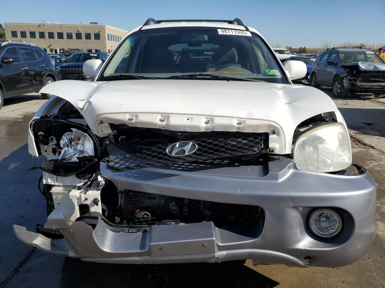 2004 Hyundai Santa Fe VIN KM8SC13DX4U840575 Copart auction photo, front end / rear end damage thumbnail 5