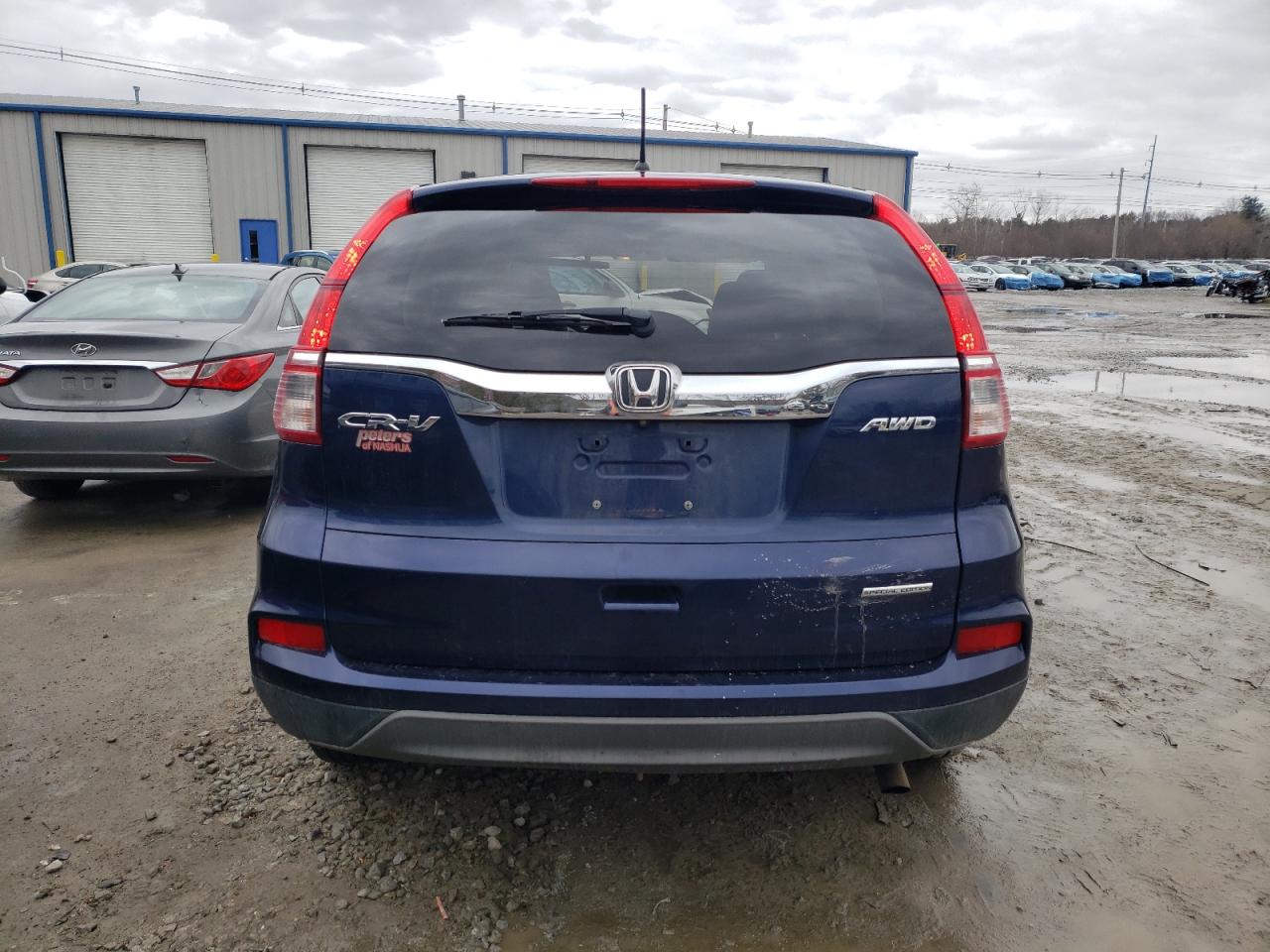 2016 Honda CR-V VIN 5J6RM4H47GL090390 Copart auction photo, rollover / front end damage thumbnail 6