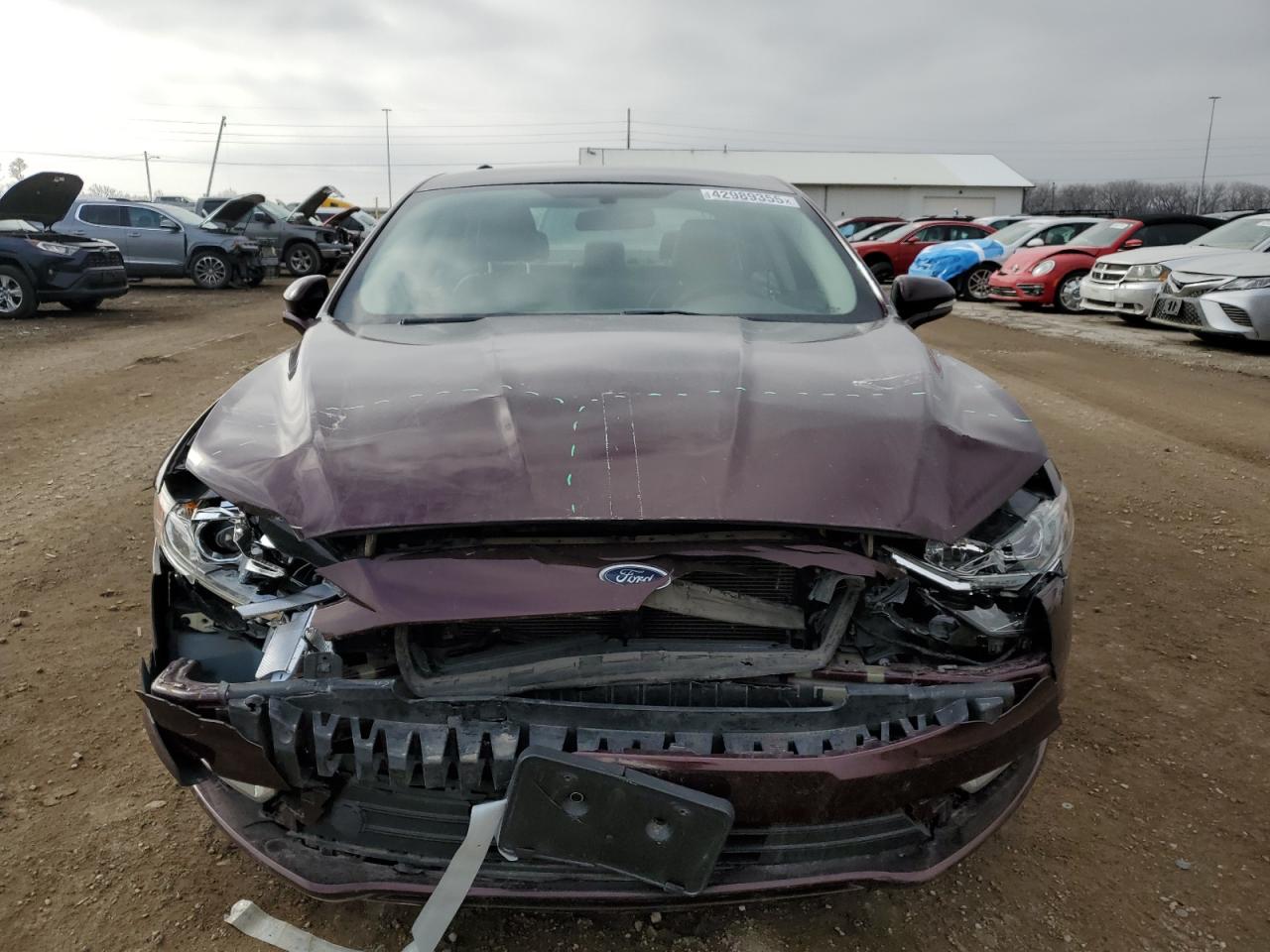 2017 Ford Fusion VIN 3FA6P0HD0HR245265 Copart auction photo, front end damage thumbnail 5