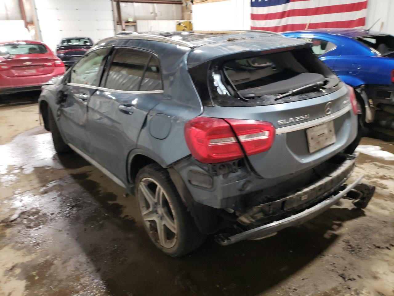 2015 Mercedes-Benz GLA-klasse VIN WDCTG4GB9FJ158986 Copart auction photo, all over / side damage thumbnail 2