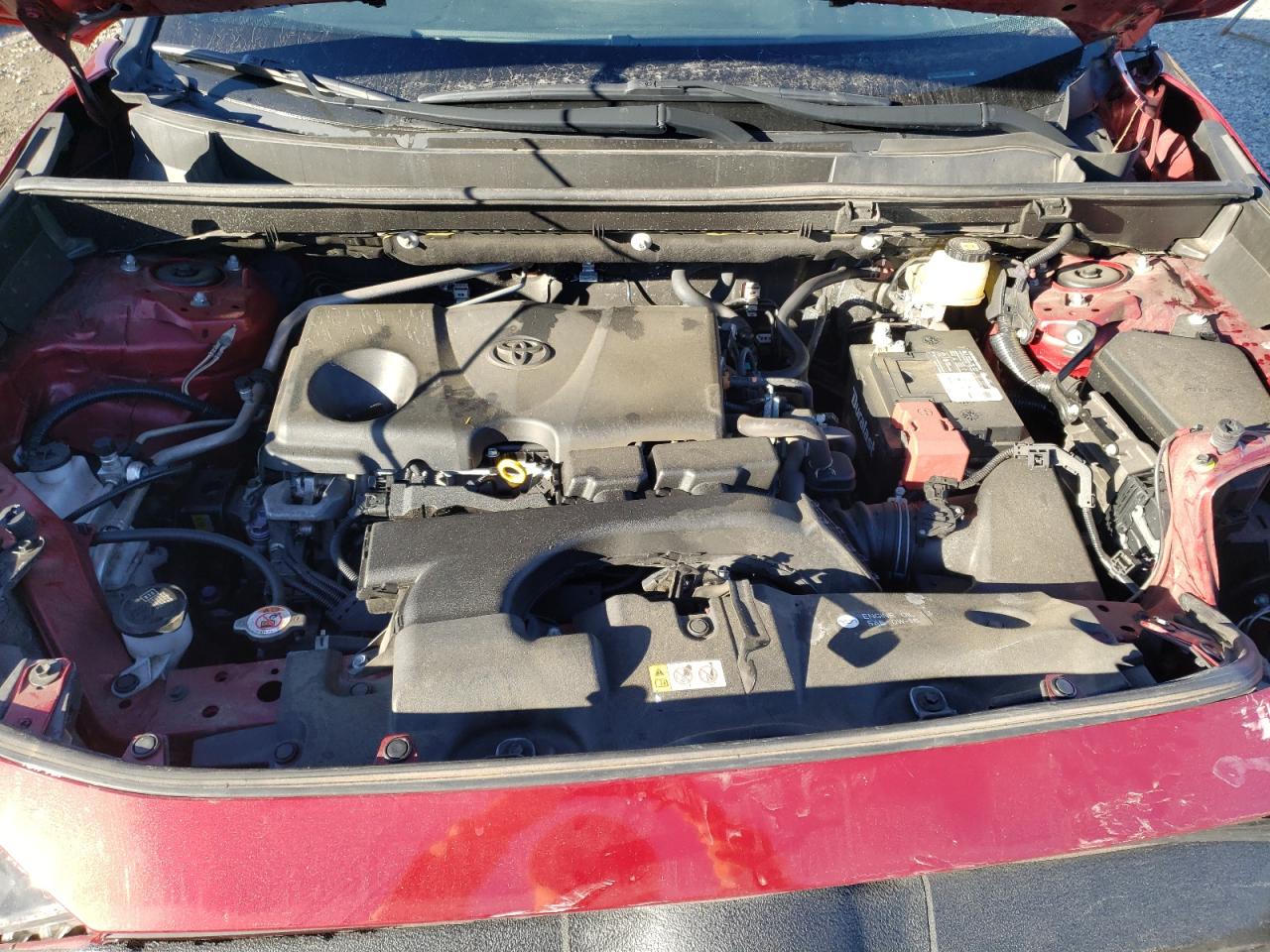 2021 Toyota RAV 4 VIN JTMH1RFV6MD065876 Copart auction photo, front end / side damage thumbnail 12