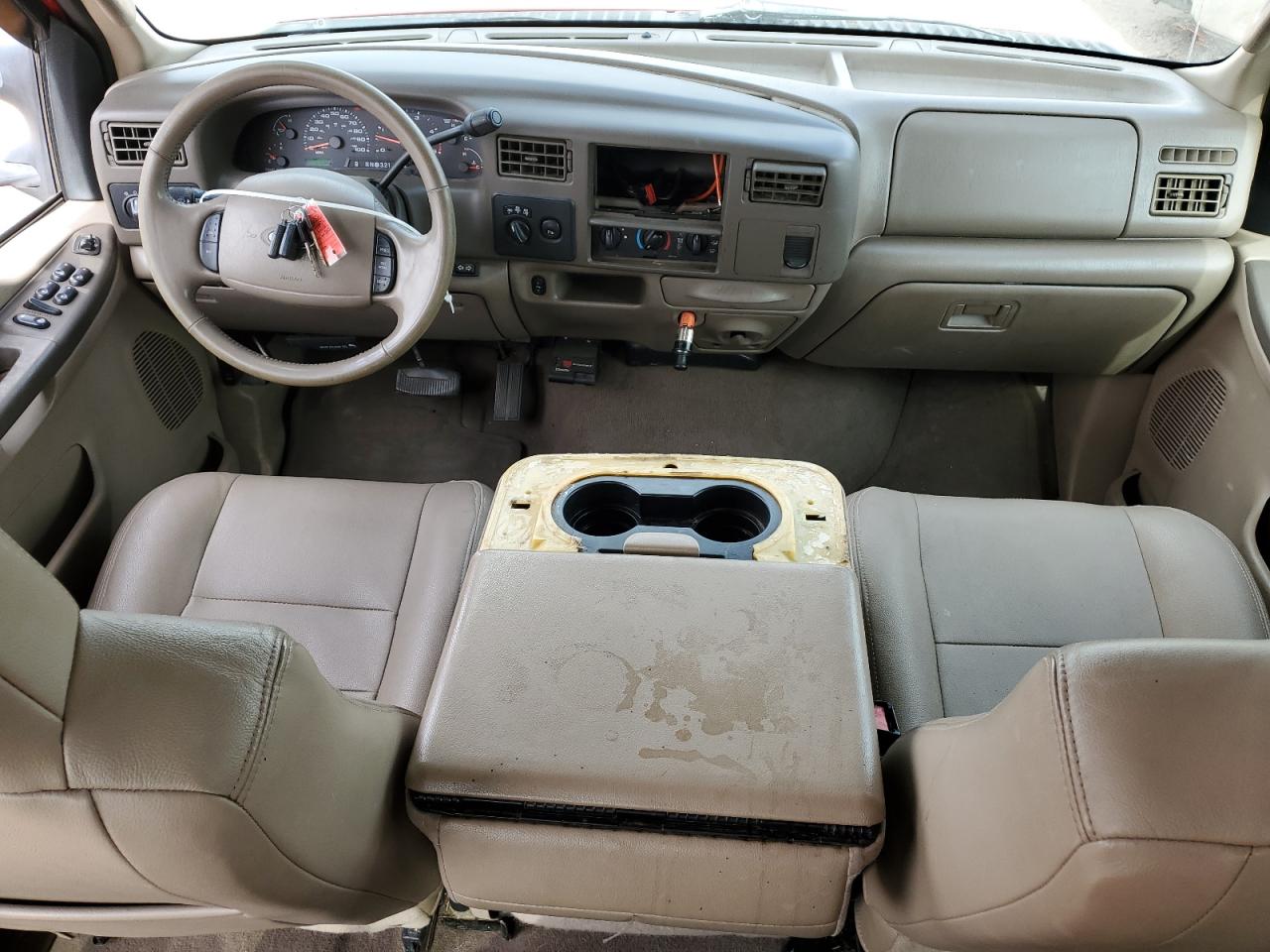 2004 Ford F350 VIN 1FTSW31P04EC08800 Copart auction photo, vandalism damage thumbnail 8