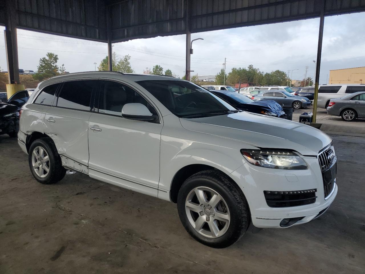 2015 Audi Q7 VIN WA1LGAFE6FD025854 Copart auction photo, side / front end damage thumbnail 4