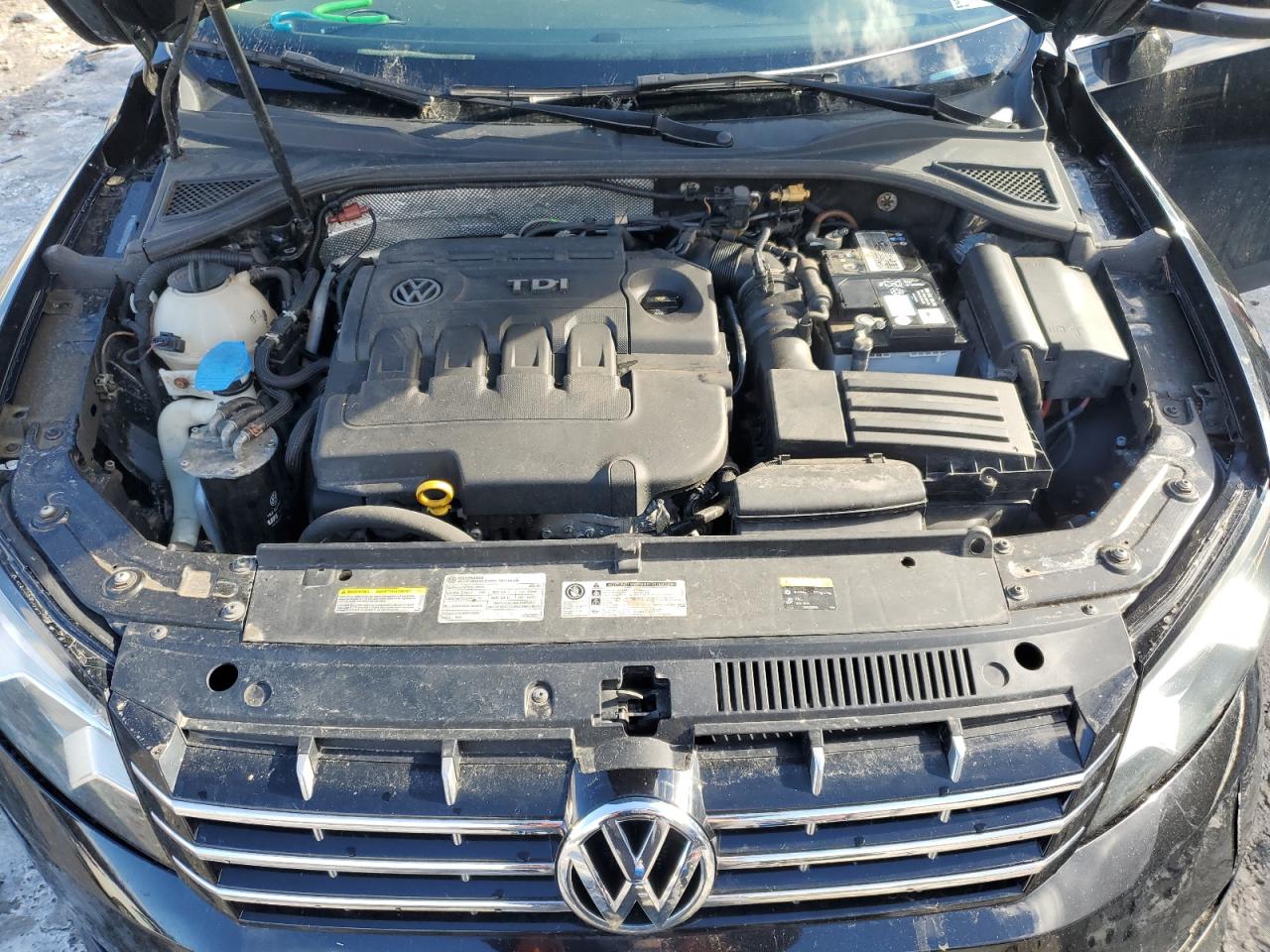 2015 Volkswagen Passat VIN 1VWBV7A33FC031632 Copart auction photo, undercarriage / front end damage thumbnail 11