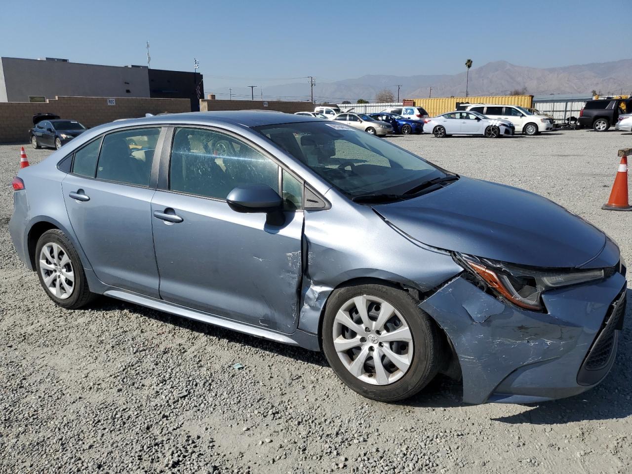 2022 Toyota Corolla VIN JTDEPMAE9NJ224159 Copart auction photo, front end / side damage thumbnail 4