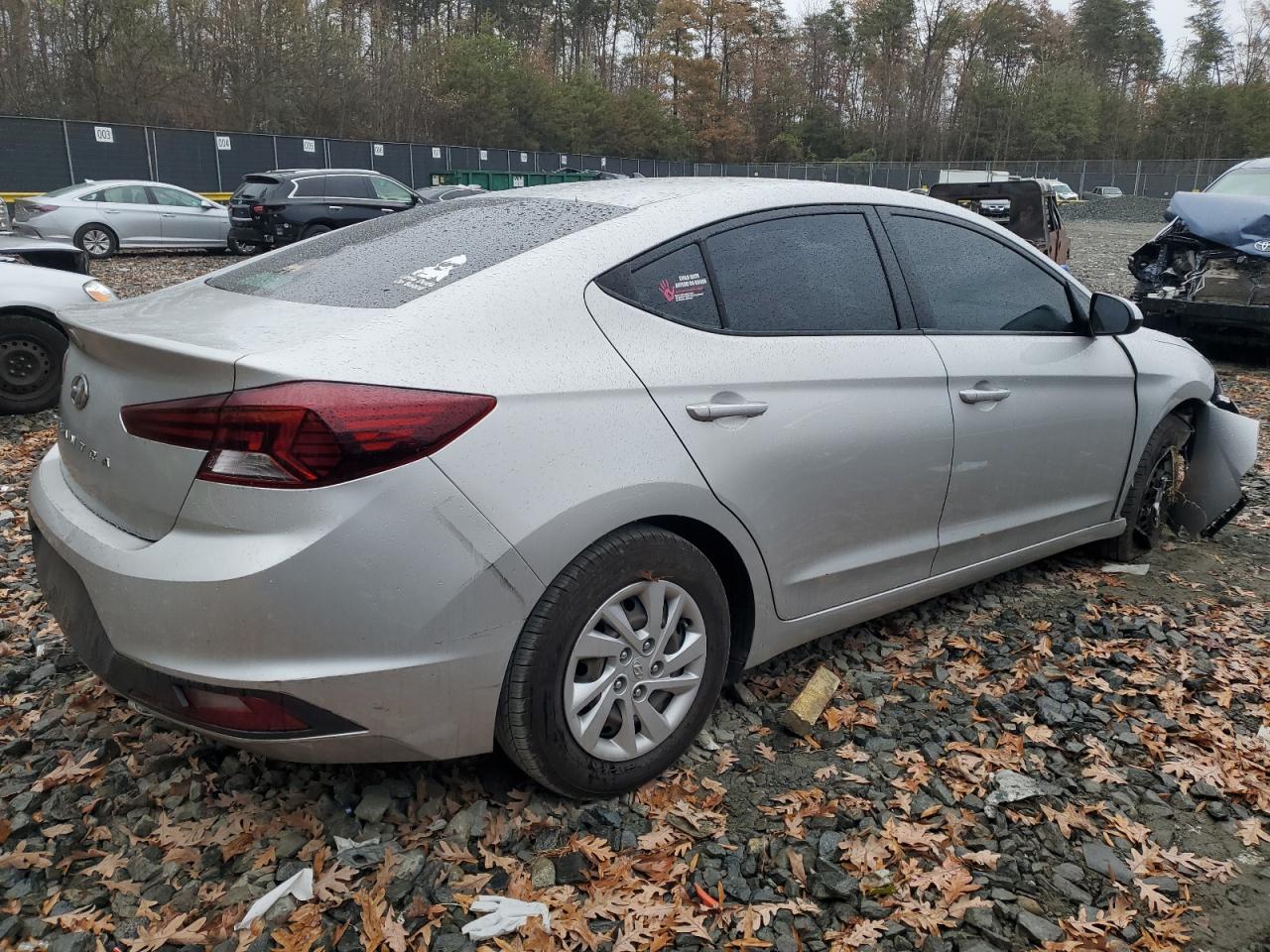 2019 Hyundai Elantra VIN 5NPD74LF8KH446259 Copart auction photo, undercarriage / front end damage thumbnail 3