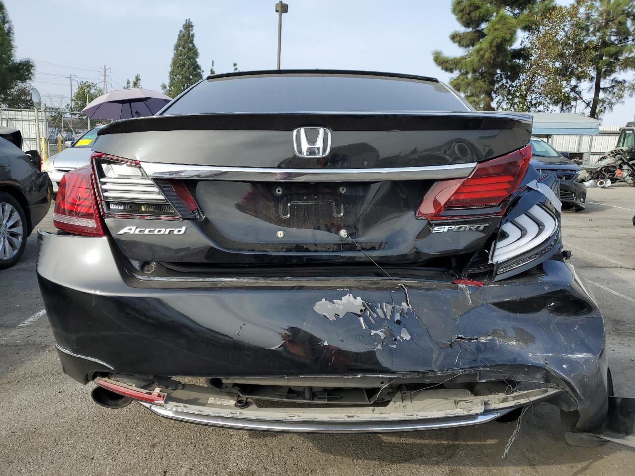 2013 Honda Accord VIN 1HGCR2F55DA072217 Copart auction photo, rear end damage thumbnail 8