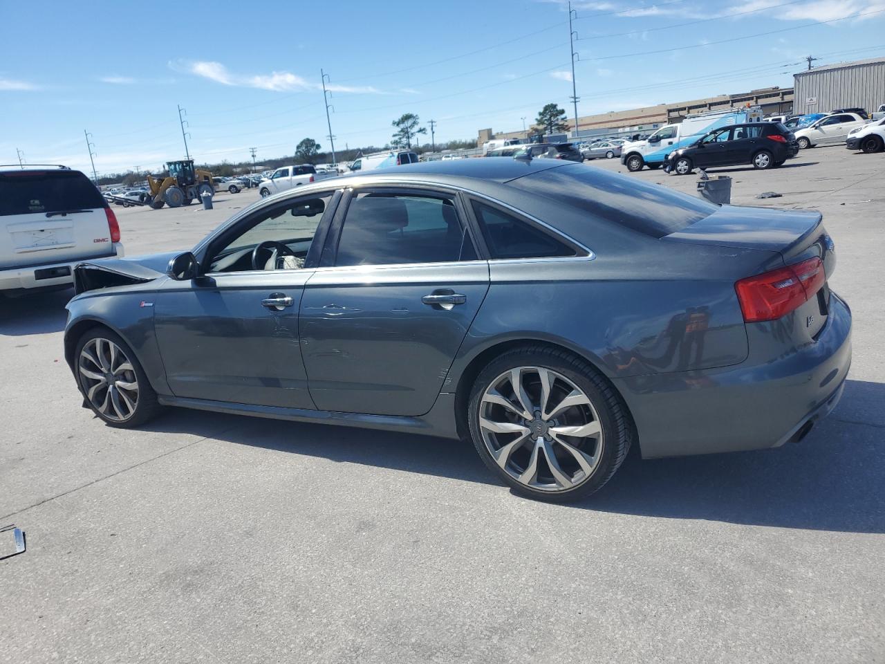 2014 Audi A6 VIN WAUHGAFC1EN011537 Copart auction photo, front end / water/flood damage thumbnail 2