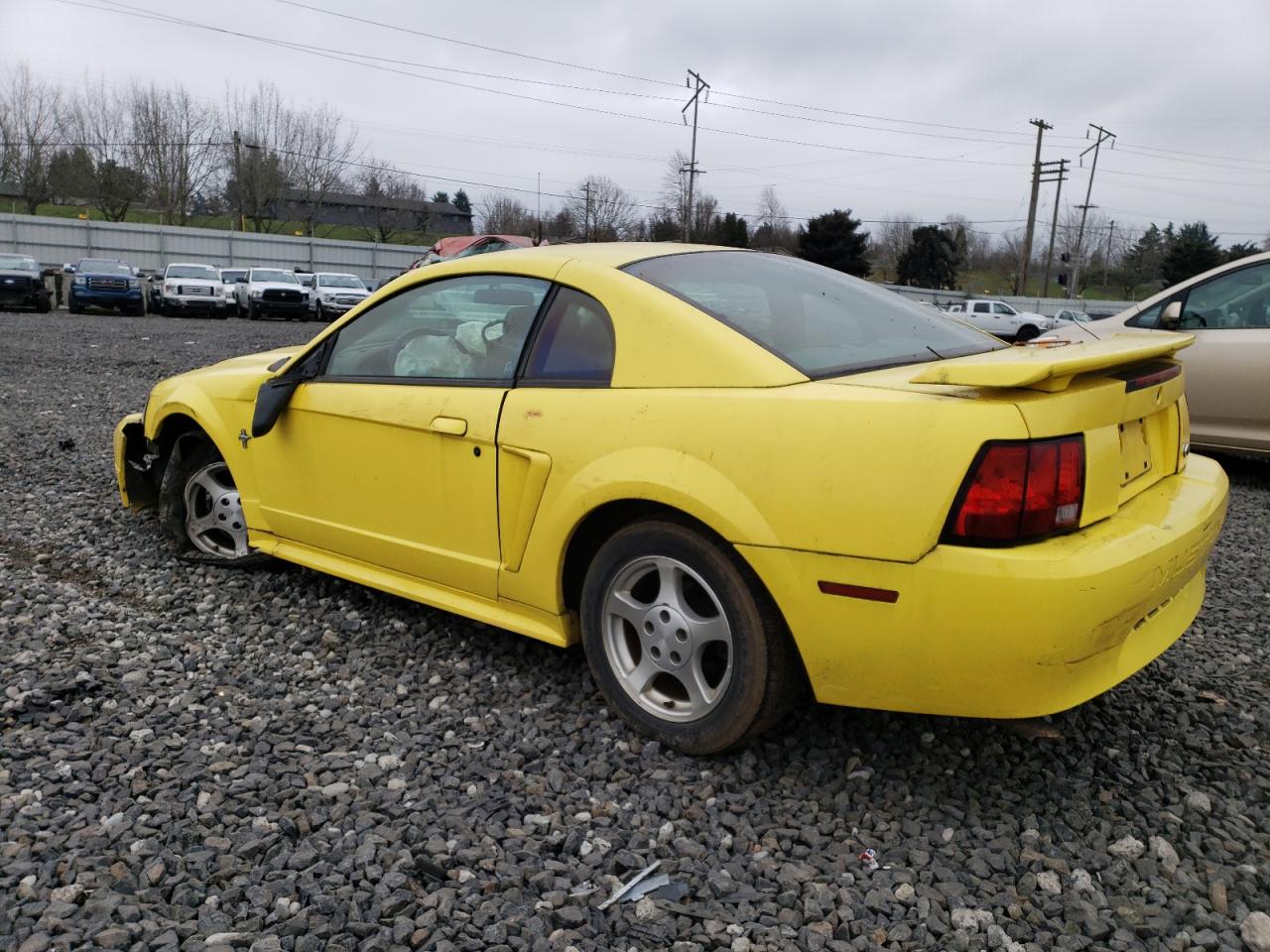 2003 Ford Mustang VIN 1FAFP40493F316567 Copart auction photo, front end / side damage thumbnail 2