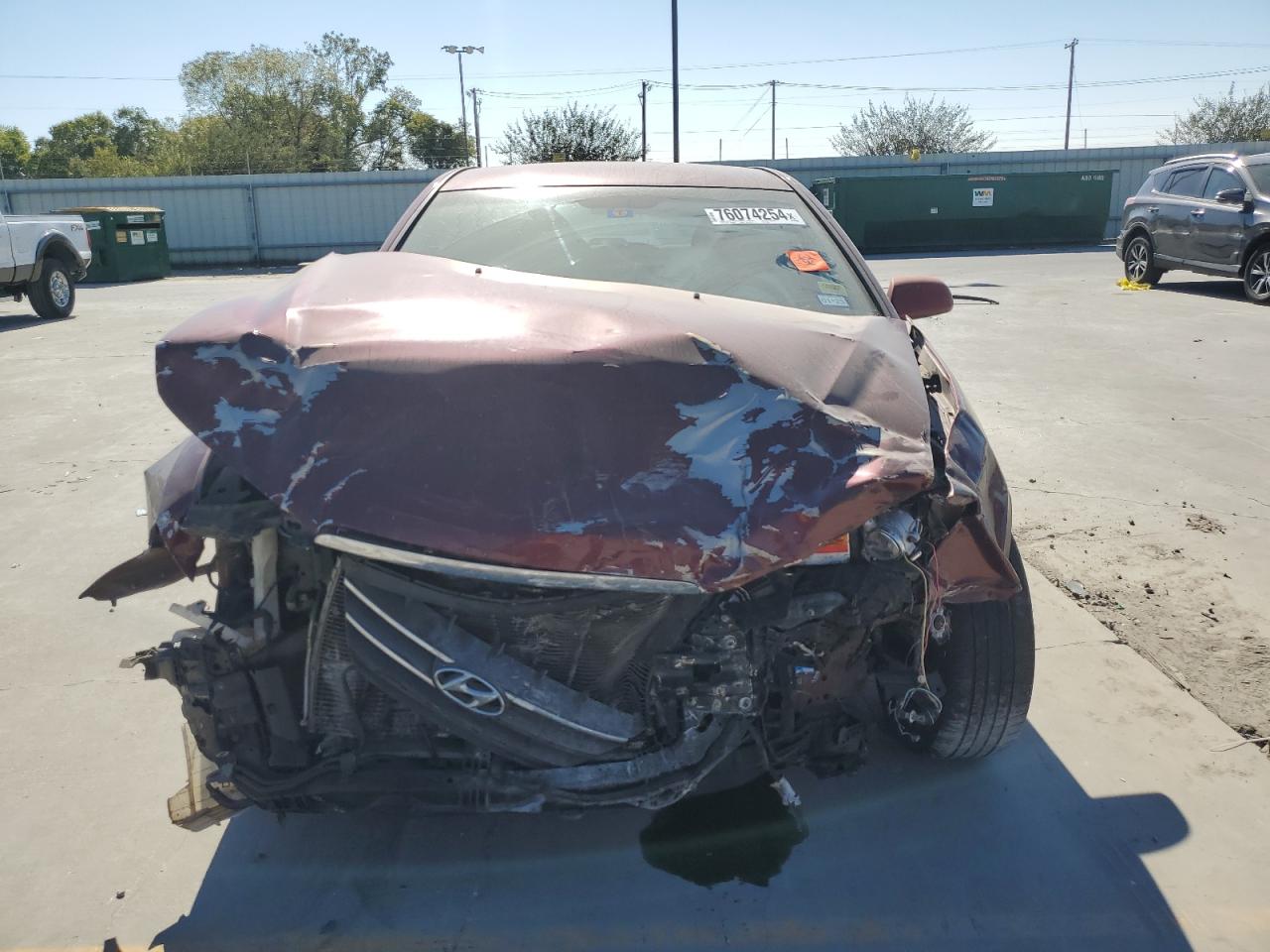 2009 Hyundai Sonata VIN 5NPET46C99H517836 Copart auction photo, front end damage thumbnail 5