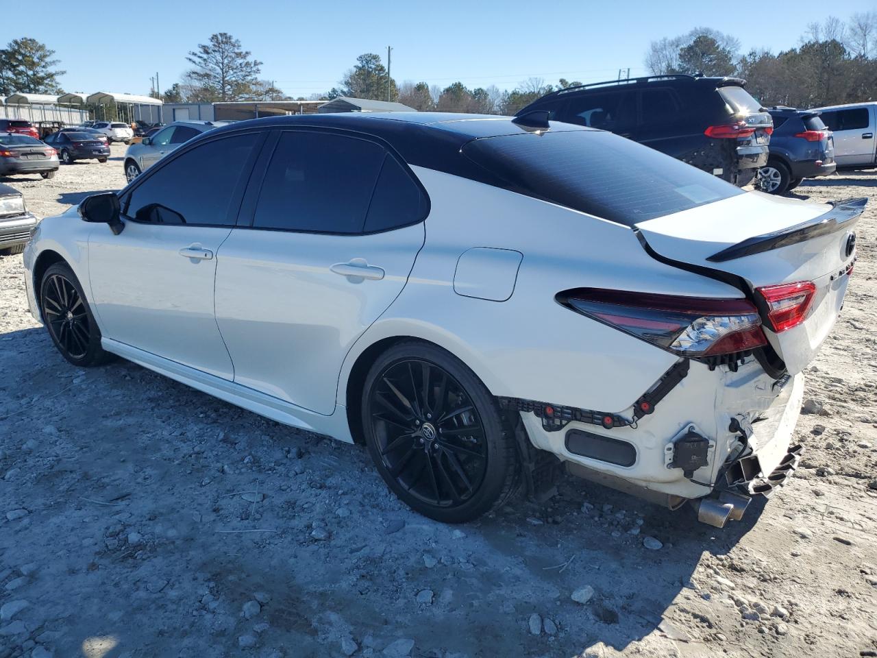 2022 Toyota Camry VIN 4T1K61AKXNU069030 Copart auction photo, rear end damage thumbnail 2