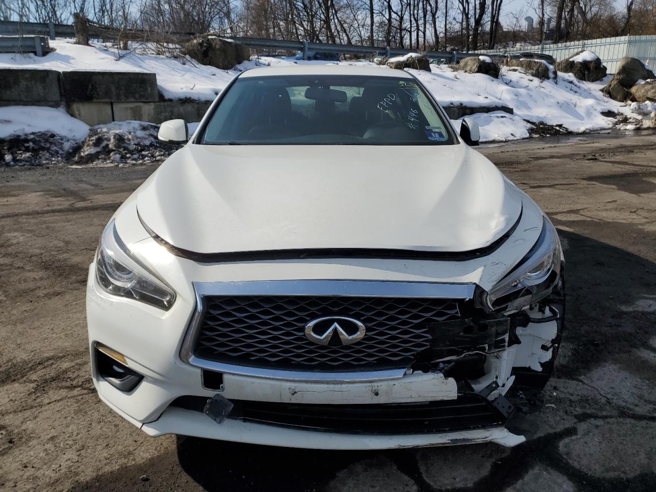 2019 Infiniti Q50 VIN JN1CV7AR8KM350026 Copart auction photo, front end / minor dent/scratches damage thumbnail 5