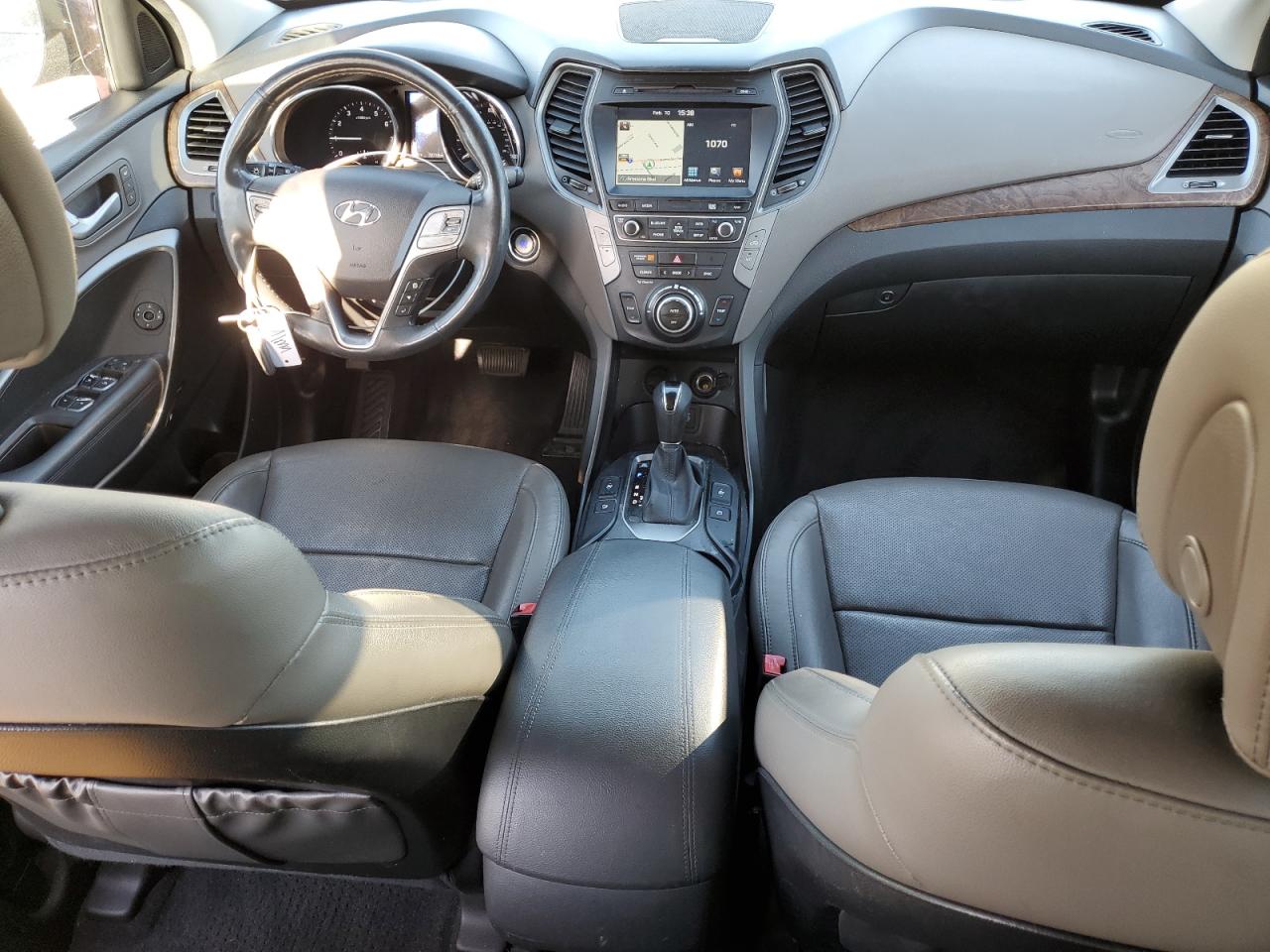 2018 Hyundai Santa Fe VIN 5XYZU3LB6JG515073 Copart auction photo, front end damage thumbnail 8