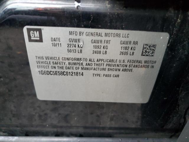 2012 Cadillac CTS VIN 1G6DC5E58C0121814 Copart auction photo, front end damage thumbnail 12