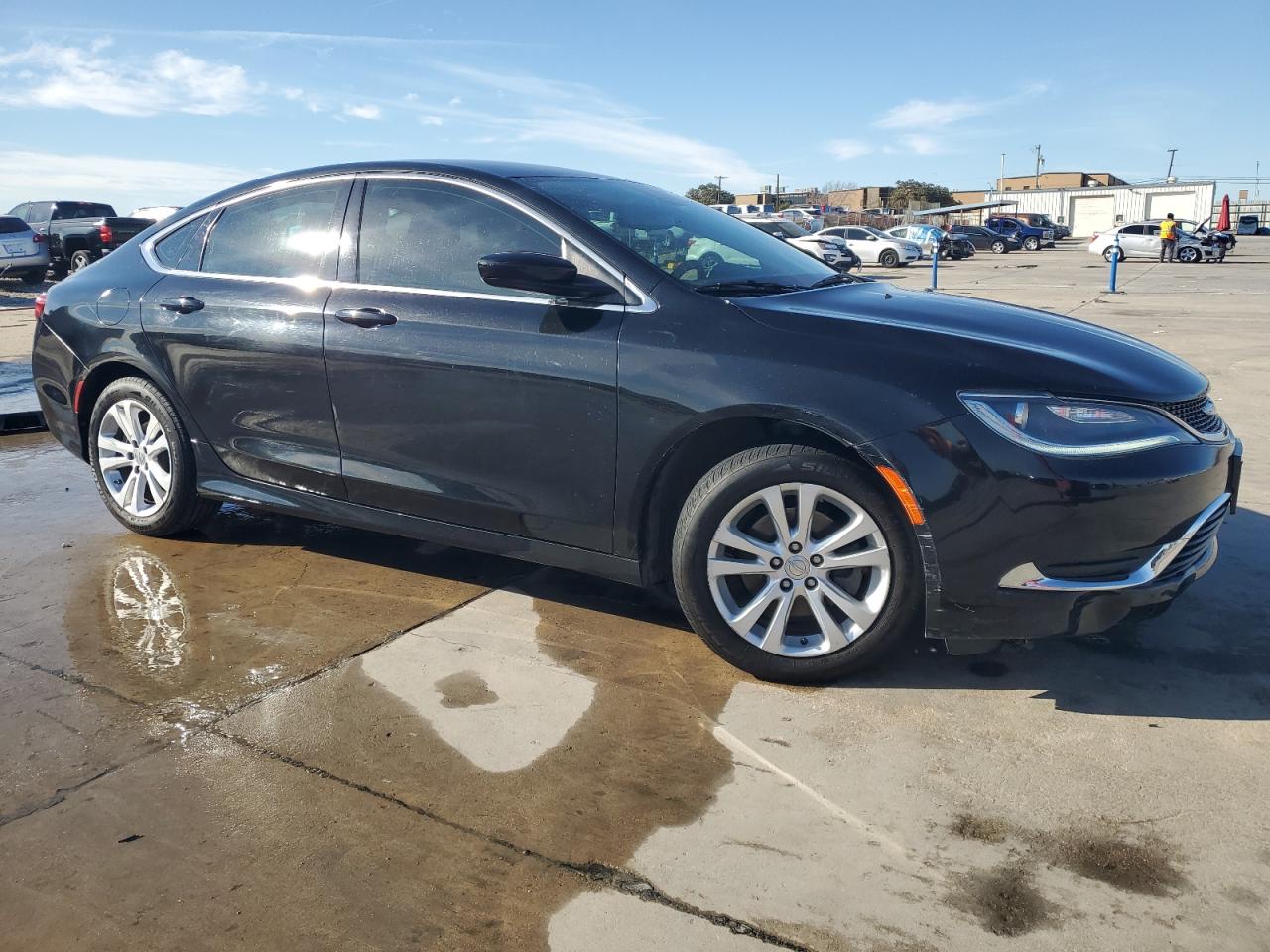 2016 Chrysler 200 VIN 1C3CCCAB3GN130216 Copart auction photo, rear end / side damage thumbnail 4