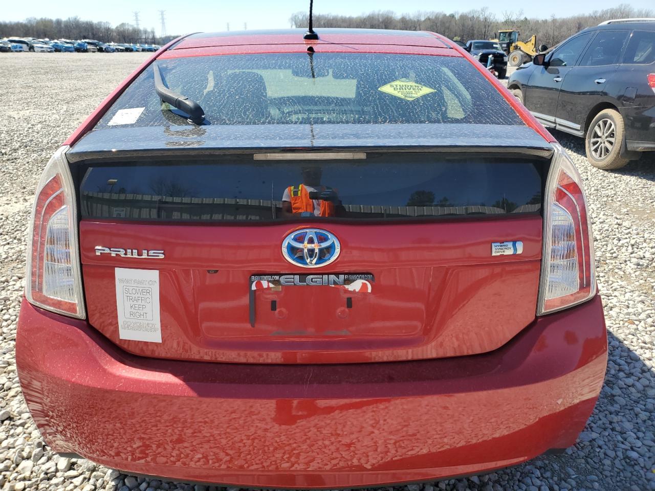 2015 Toyota Prius VIN JTDKN3DU3F1972087 Copart auction photo, side / front end damage thumbnail 6