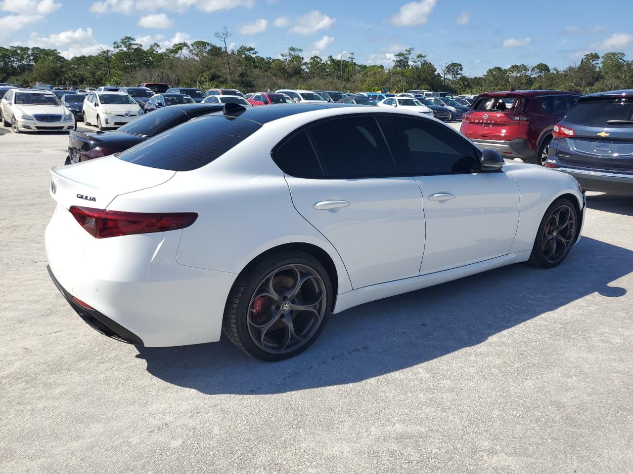 2020 Alfa Romeo Giulia VIN ZARFAMBN7L7626606 Copart auction photo, water/flood / front end damage thumbnail 3