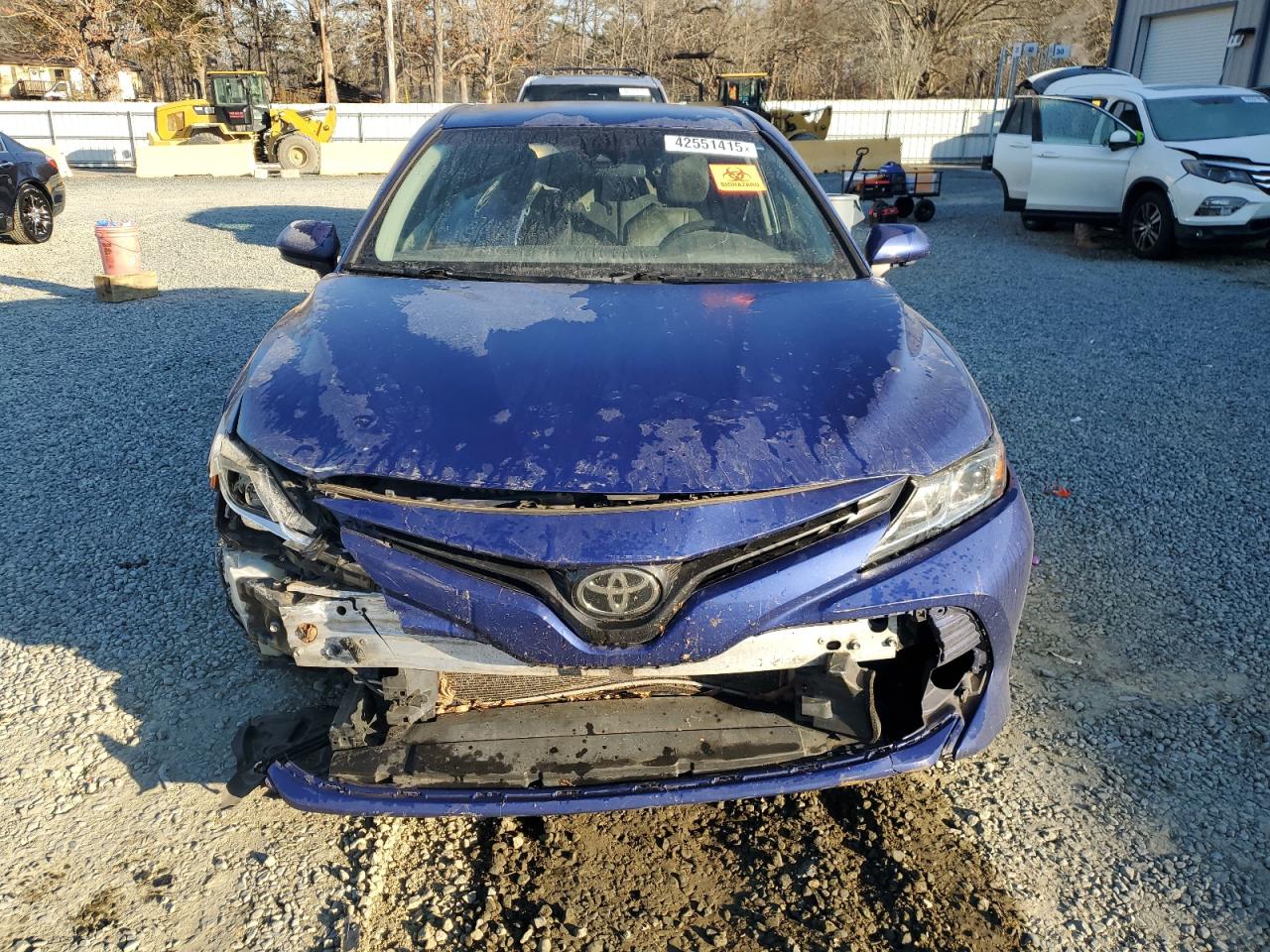 2018 Toyota Camry VIN 4T1B11HK1JU514334 Copart auction photo, rear end / front end damage thumbnail 5