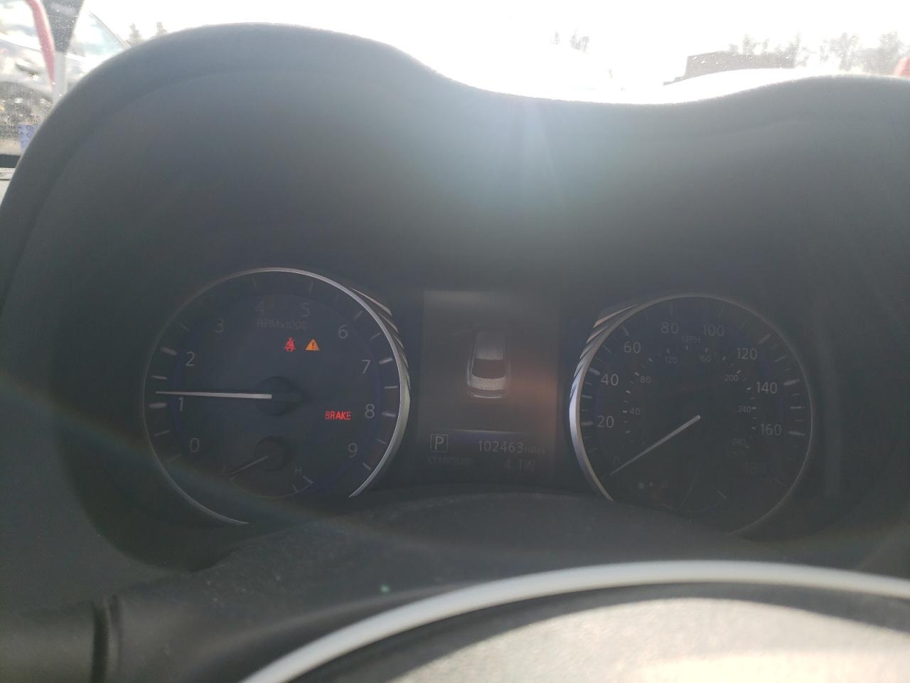 2014 Infiniti Q50 VIN JN1BV7AR3EM695092 Copart auction photo, front end damage thumbnail 9
