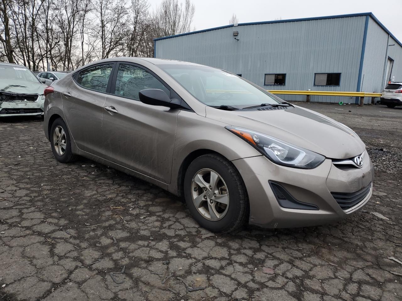 2014 Hyundai Elantra VIN 5NPDH4AE4EH522460 Copart auction photo, front end damage thumbnail 4