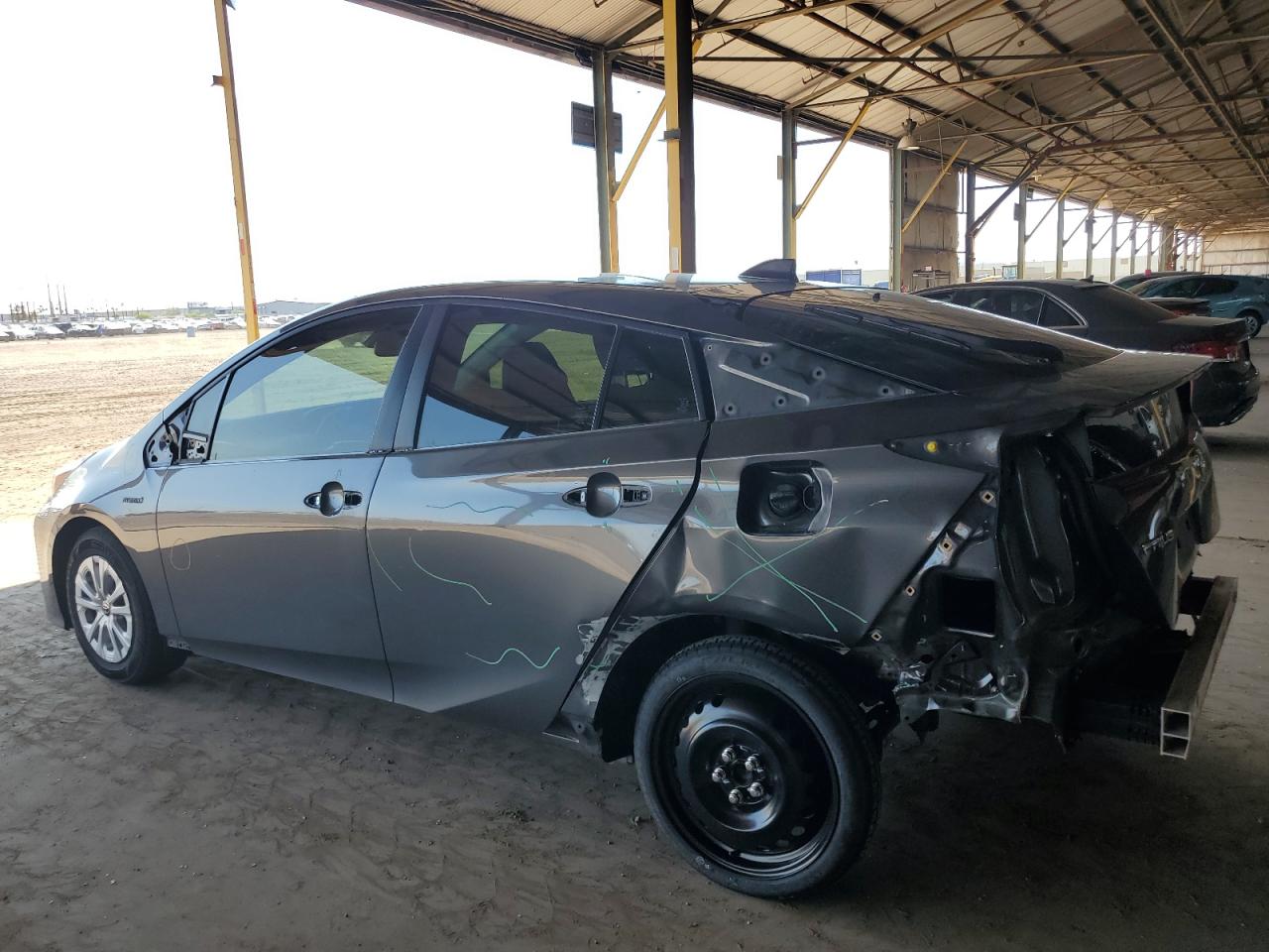 2020 Toyota Prius VIN JTDKARFU0L3108125 Copart auction photo, rear end damage thumbnail 2